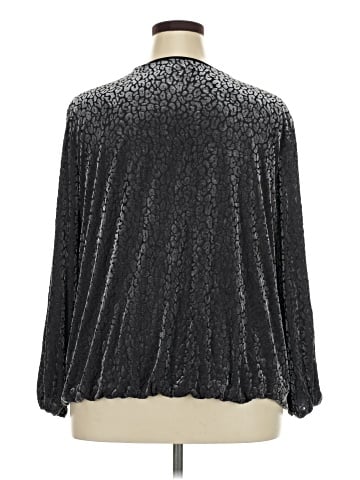 JM Collection Long Sleeve Blouse (view 2)