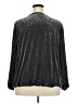 JM Collection Silver Long Sleeve Blouse Size 4X - photo 2