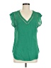 41Hawthorn 100% Polyester Green Short Sleeve Blouse Size M - photo 1