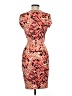 Cache Print Orange Cocktail Dress Size M - photo 2
