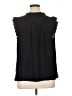 Talbots 100% Polyester Black Sleeveless Blouse Size XL - photo 2