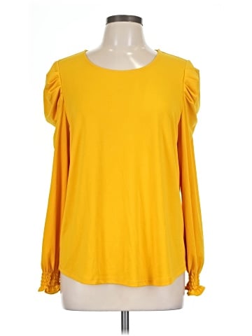 Adrianna Papell Long Sleeve Blouse (view 1)
