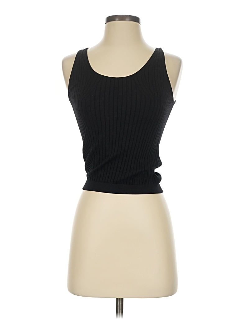 Pre-owned Aura Tank Top Black Strapless Neckline Tops