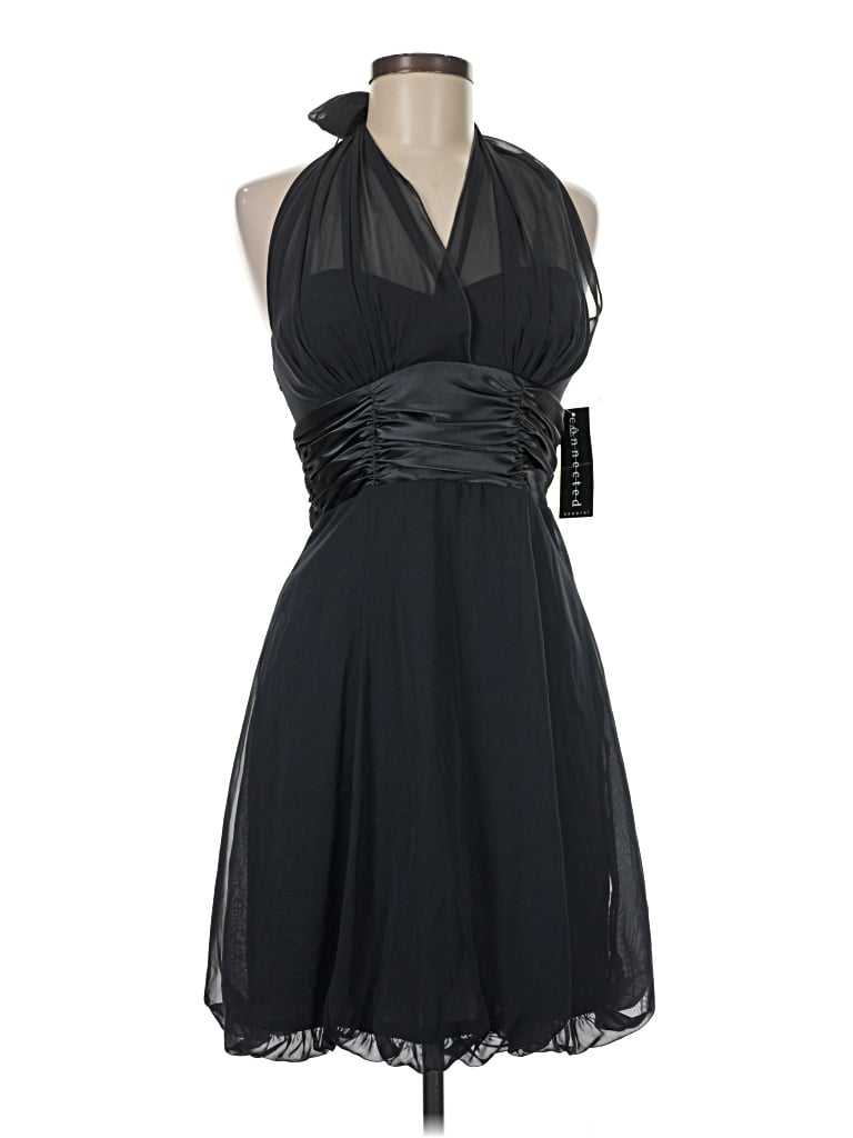 Pre-owned Connected Apparel Cocktail Dress In Black