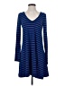 Express Stripes Blue Casual Dress Size S - photo 1