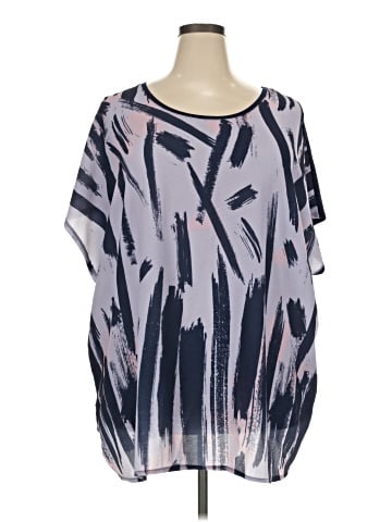 Ulla Popken Short Sleeve Blouse (view 1)