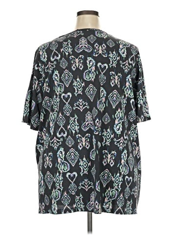 Ulla Popken Short Sleeve Henley (view 2)