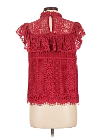Champagne & Strawberry Sleeveless Blouse (view 2)