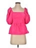 Lilly Pulitzer 100% Polyester Pink 3/4 Sleeve Blouse Size 0 - photo 1