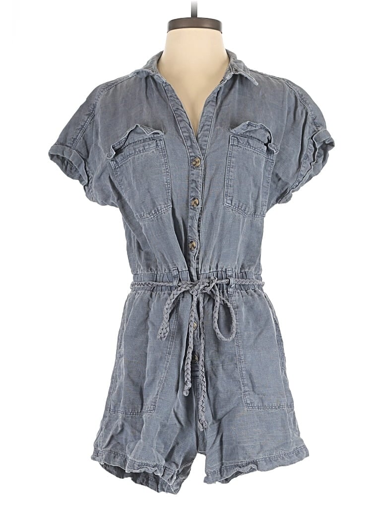 Pre-owned Nicole Miller Romper In Gray