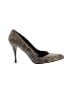 Stuart Weitzman 100% Leather Animal Print Brown Heels Size 7 1/2 - photo 1