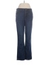 Wit & Wisdom Chevron-herringbone Blue Jeans Size 8 - photo 1