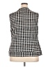 Alfani 100% Polyester Houndstooth Black Sleeveless Blouse Size 2X - photo 2