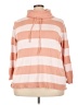 Cj Banks Stripes Pink Pullover Sweater Size 3X - photo 1