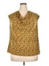 Kasper Gold Sleeveless Blouse Size 2X - photo 1