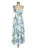 Line & Dot 100% Polyester Tropical Blue Cocktail Dress Size S - photo 1