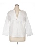 Unbranded 100% Polyester White 3/4 Sleeve Blouse Size XL - photo 1
