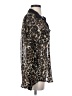 Bellatrix 100% Polyester Animal Print Black Long Sleeve Blouse Size XS - photo 4