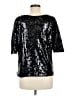 WD.NY 100% Polyester Black 3/4 Sleeve Top Size M - photo 2