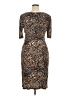 Connected Apparel Animal Print Brown Cocktail Dress Size 14 - photo 2