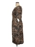 Connected Apparel Animal Print Brown Cocktail Dress Size 14 - photo 5