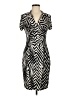 En Focus Studio Animal Print Black Cocktail Dress Size 6 - photo 1
