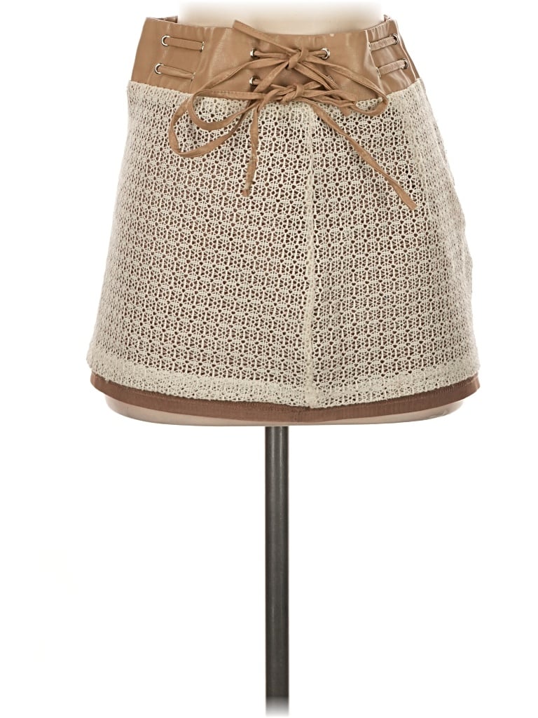 Pre-owned White Fox Casual Skirt In Tan