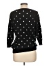 Pleione 100% Cotton Polka Dots Black Pullover Sweater Size L - photo 2