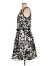 Roz & Ali 100% Polyester Graphic Silver Cocktail Dress Size 12 - photo 5