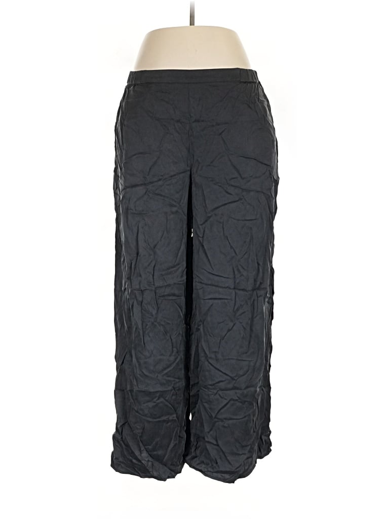 Pre-owned Quince Silk Pants In Black