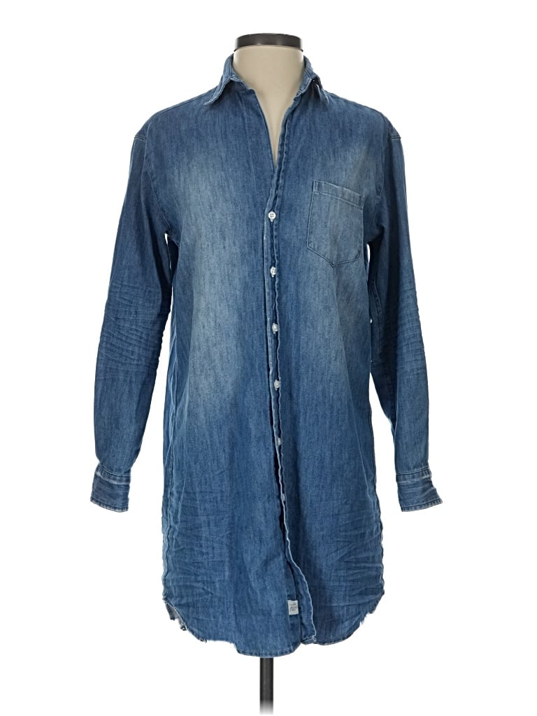 Pre-owned Frank & Eileen Casual Dress In Blue