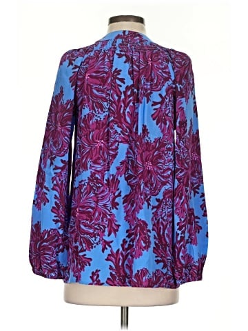 Lilly Pulitzer 3/4 Sleeve Silk Top (view 2)