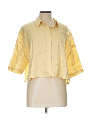 H&M 3/4 Sleeve Button-Down Shirt (view 1)