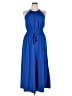 Halston Solid Blue Jumpsuit Size 14 - photo 1