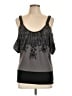 Harley Davidson 100% Polyester Gray Sleeveless Blouse Size L - photo 1