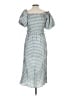 Max Studio Checkered-gingham Blue Casual Dress Size L - photo 2