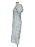 Max Studio Checkered-gingham Blue Casual Dress Size L - photo 5