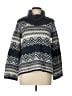 Coldwater Creek Chevron-herringbone Blue Pullover Sweater Size 10 - 12 - photo 1