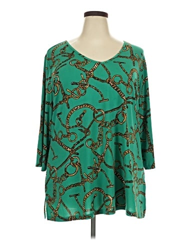Susan Graver 3/4 Sleeve Blouse (view 1)