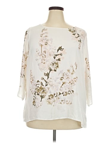 Rose + Olive 3/4 Sleeve Blouse (view 1)