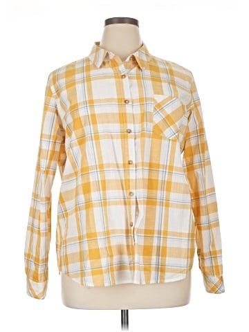 Natural Reflections Long Sleeve Button-Down Shirt (view 1)