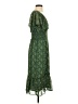 Max Studio 100% Polyester Paisley Green Casual Dress Size XS - photo 4