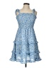 Shein 100% Polyester Paisley Blue Casual Dress Size L - photo 1