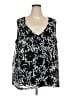 Lane Bryant 100% Polyester Black Sleeveless Blouse Size 26 - 28 Plus - photo 1