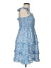 Shein 100% Polyester Paisley Blue Casual Dress Size L - photo 4