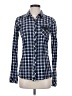 Volcom 100% Cotton Plaid Blue Long Sleeve Button-Down Shirt Size S - photo 1