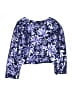 Mia Joy 100% Polyester Print Purple Jacket Size 12 - photo 2