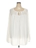 Monroe and Main Ivory Long Sleeve Blouse Size 4X - photo 1