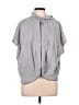 Theory 100% Cotton Gray Poncho Size L - photo 1