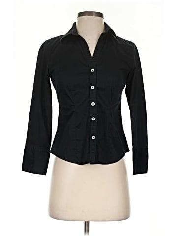 Banana Republic Factory Store 3/4 Sleeve Button-Down Shirt (view 1)